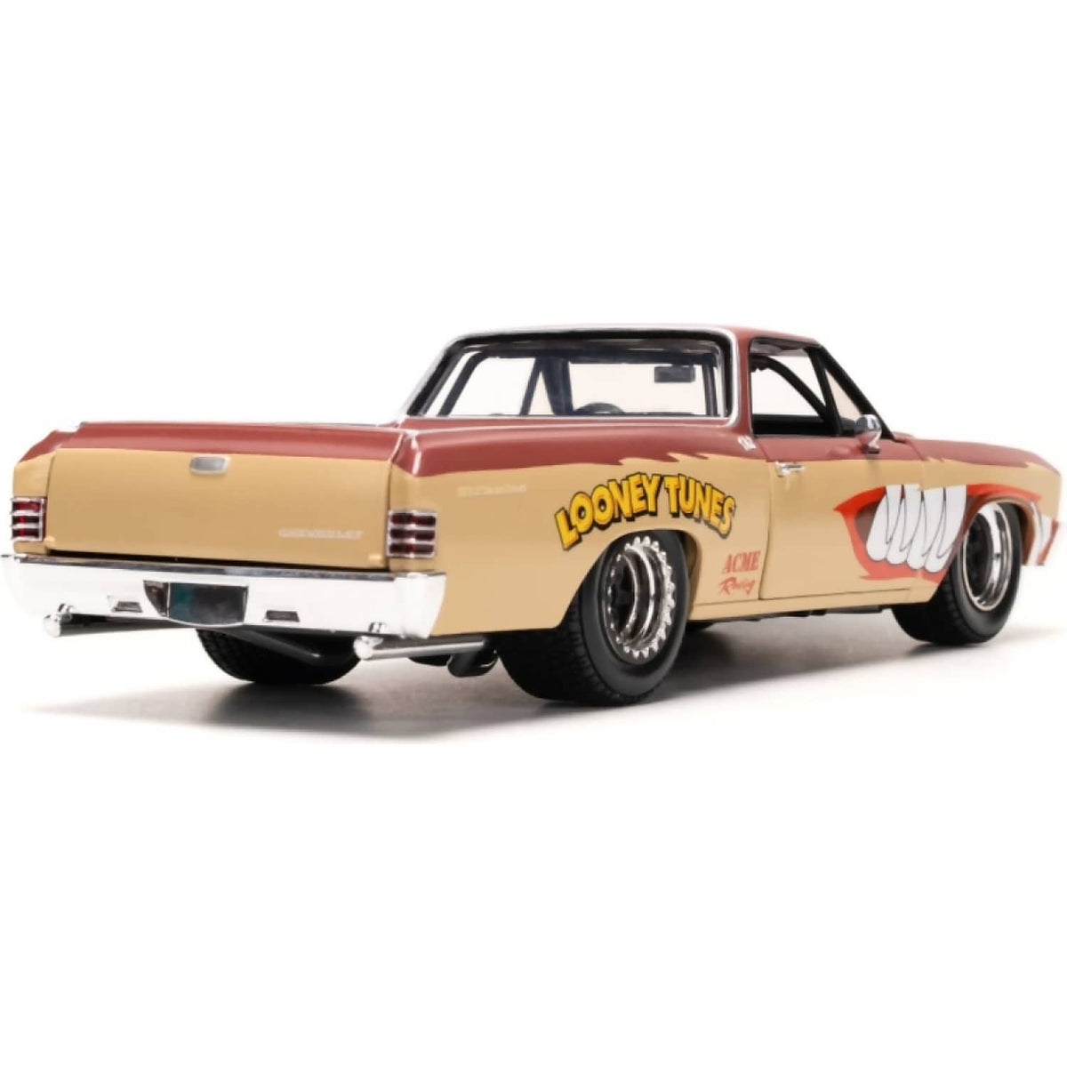 JADA TOYS - LOONEY TUNES CHEVY EL CAMINO WITH TASSIE DEVIL 1:24 SCALE DIECAST VEHICLE & FIGURE SET