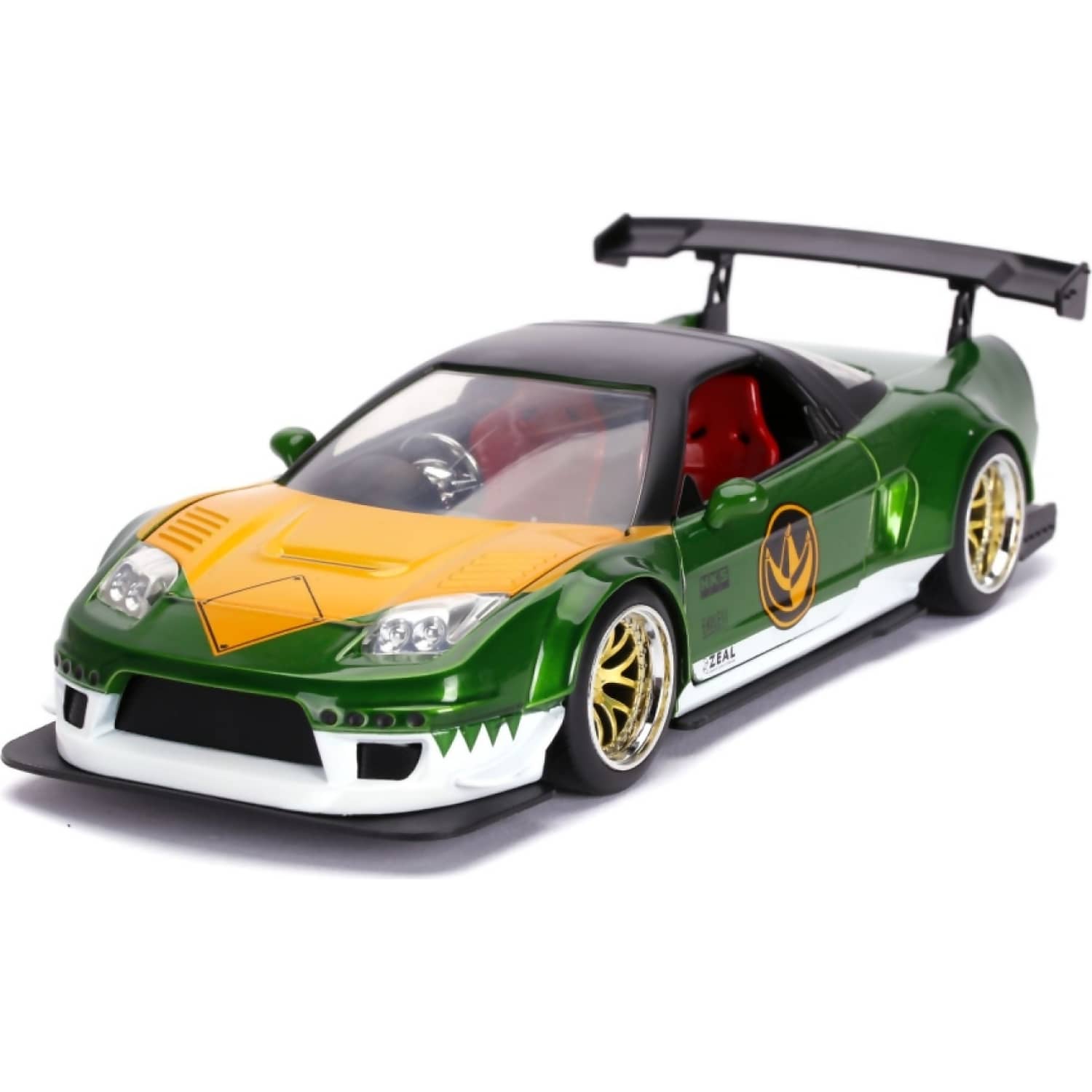 JADA TOYS - POWER RANGERS 2002 HONDA NSX TYPE-R JAPAN SPEC WITH GREEN RANGER 1:24 SCALE SCALE DIECAST VEHICLE & FIGURE SET