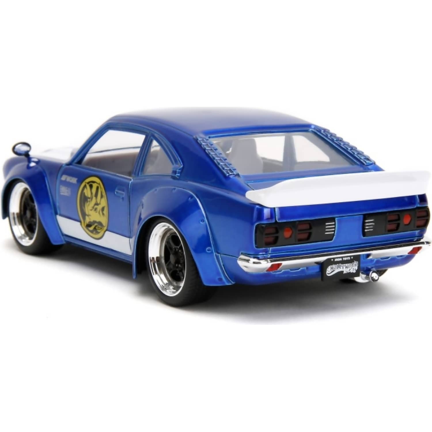 JADA TOYS - POWER RANGERS 1974 MAZDA RX-3 WITH BLUE RANGER 1:24 SCALE DIECAST VEHICLE & FIGURE SET