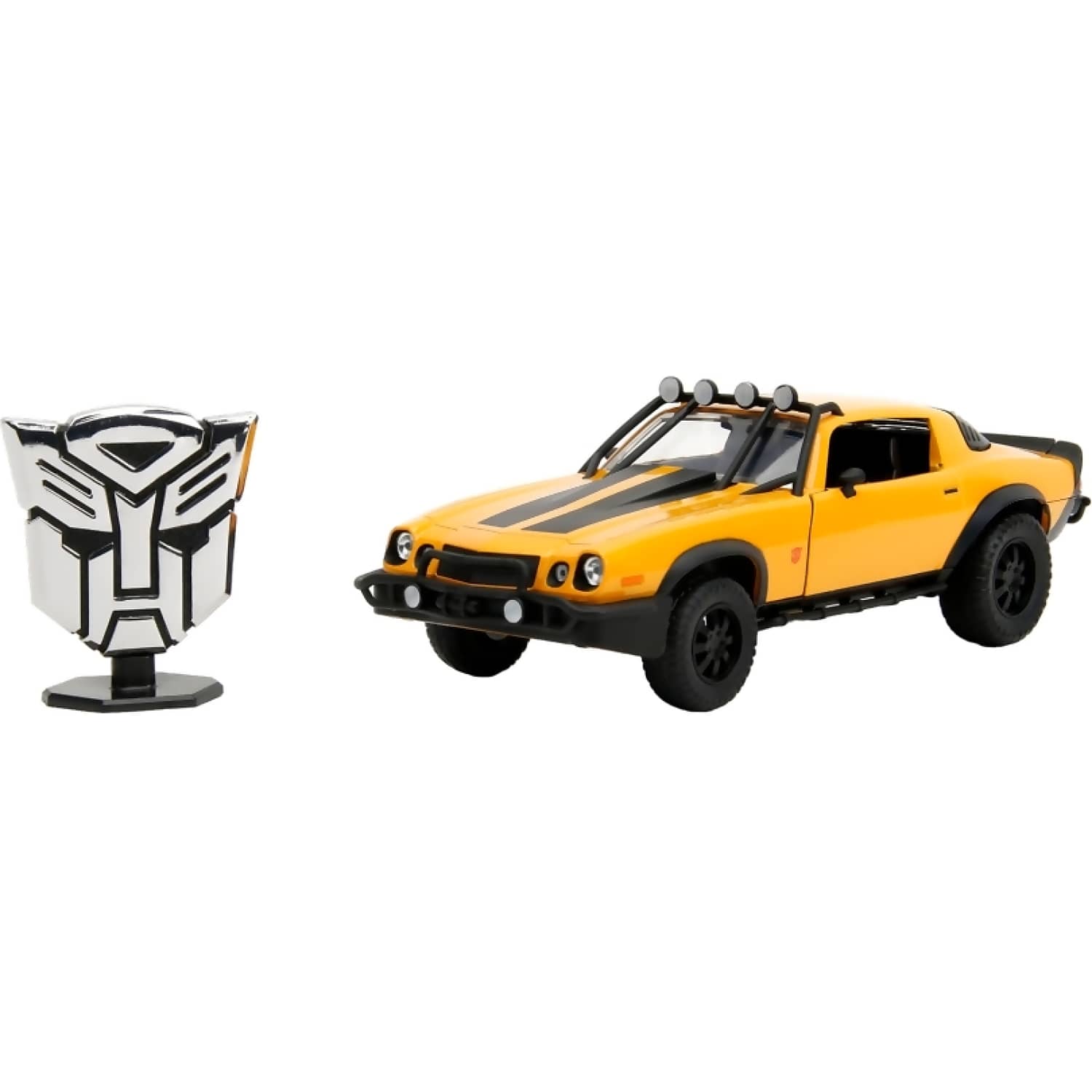 JADA TOYS - TRANSFORMERS: RISE OF THE BEASTS 1977 CHEVROLET CAMARO BUMBLEBEE 1:24 SCALE DIECAST VEHICLE SET