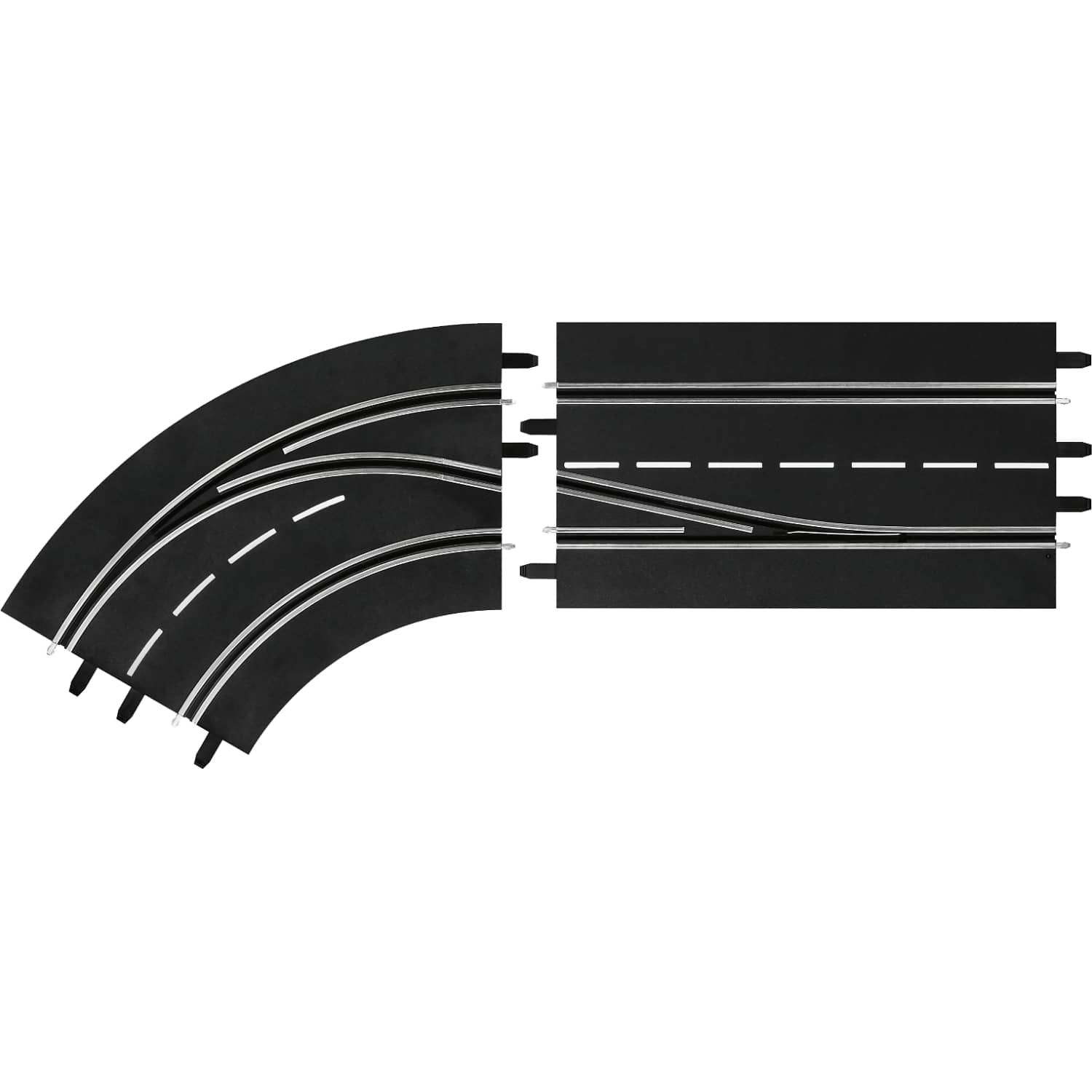 CARRERA - DIGITAL 1:32 ACCESSORIES - LANE CHANGE CURVE LEFT IN TO OUT - SLOT CAR TRACK ACCESSORIES ALSO SUITS 1:24