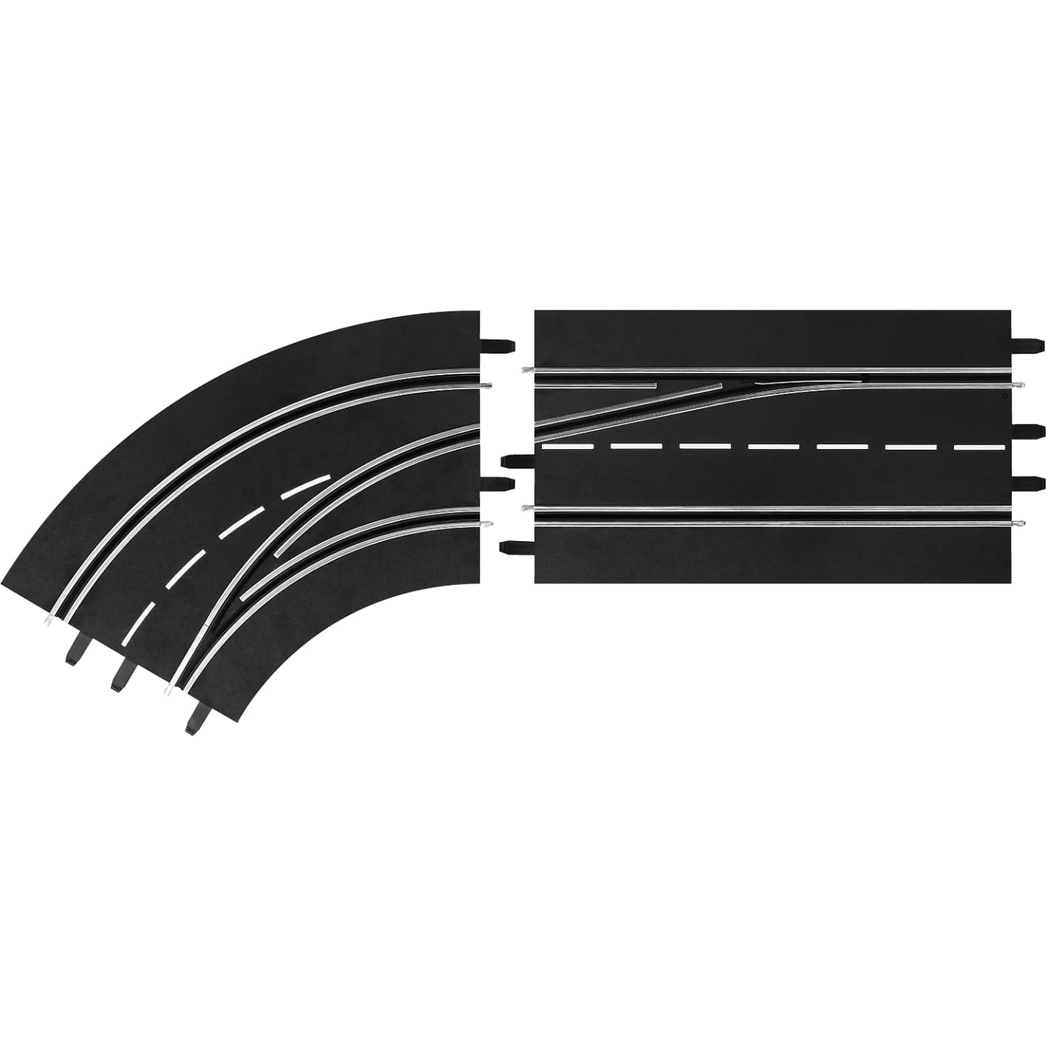 CARRERA - DIGITAL 1:32 ACCESSORIES - LANE CHANGE CURVE LEFT OUT TO IN - SLOT CAR TRACK ACCESSORIES ALSO SUITS 1:24