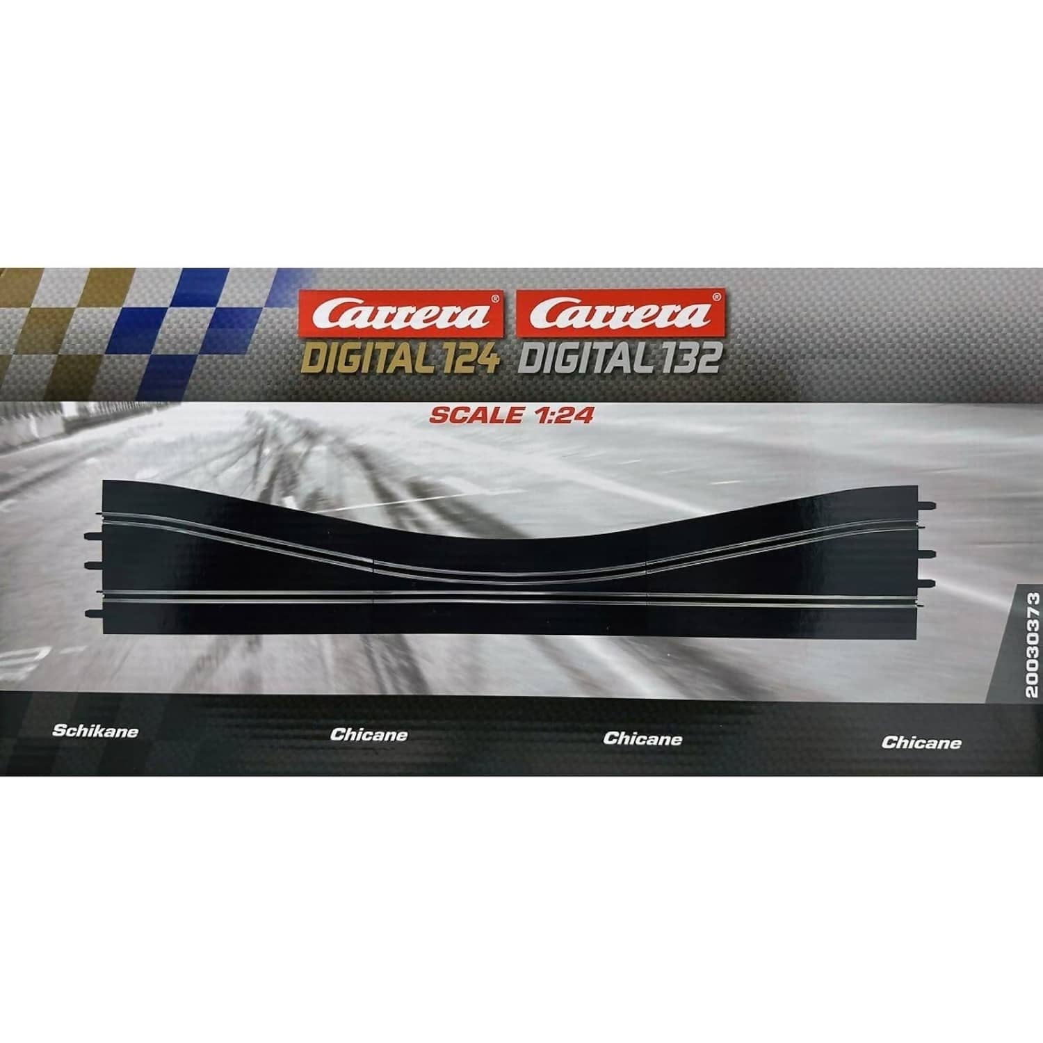 CARRERA - DIGITAL 1:32 ACCESSORIES - CHICANE SET WITH 3 X TRACK PIECES - SLOT CAR TRACK ACCESSORIES ALSO SUITS 1:24