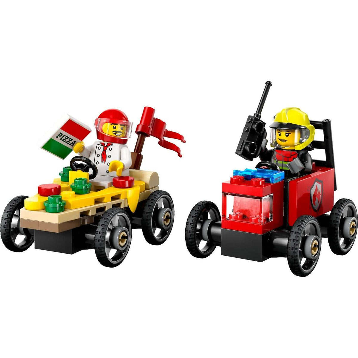 LEGO® 60458 Pizza Vs. Fire Truck Race Car Pack - City