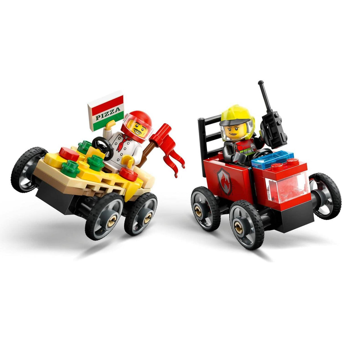 LEGO® 60458 Pizza Vs. Fire Truck Race Car Pack - City