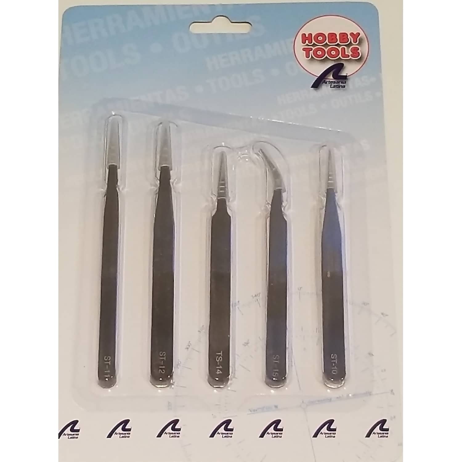 ARTESANIA - TWEEZER SET FINE STAINLESS 5PC MODELLING TOOL (27068)
