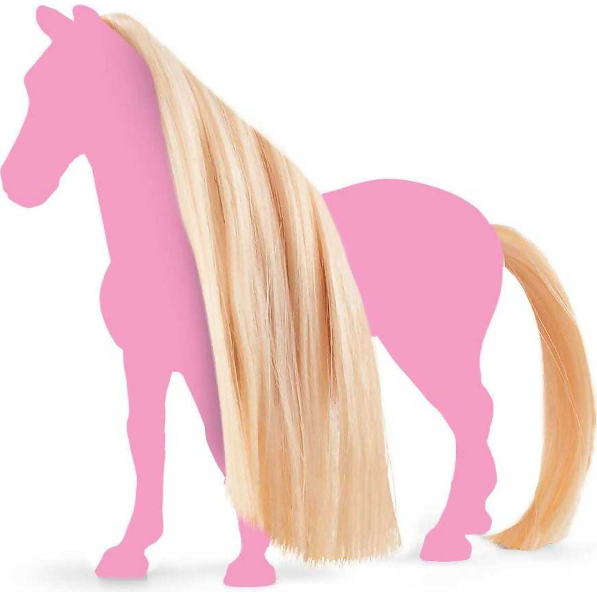 Schleich - Tail & Mane Hair Beauty Blonde Horse Club Animal Figurine Accessory