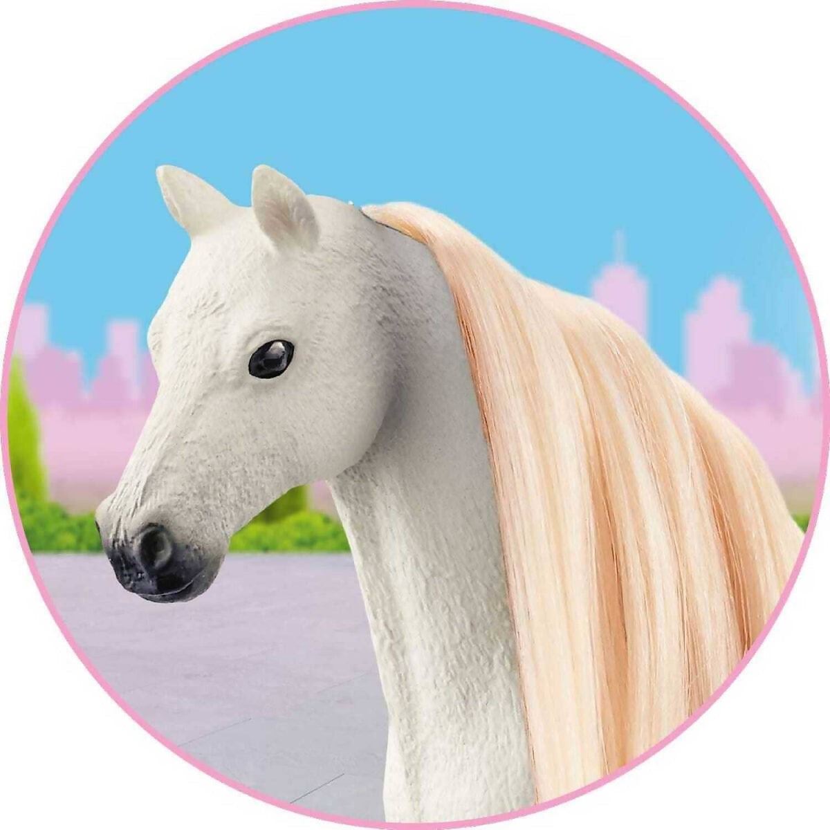 Schleich - Tail & Mane Hair Beauty Blonde Horse Club Animal Figurine Accessory
