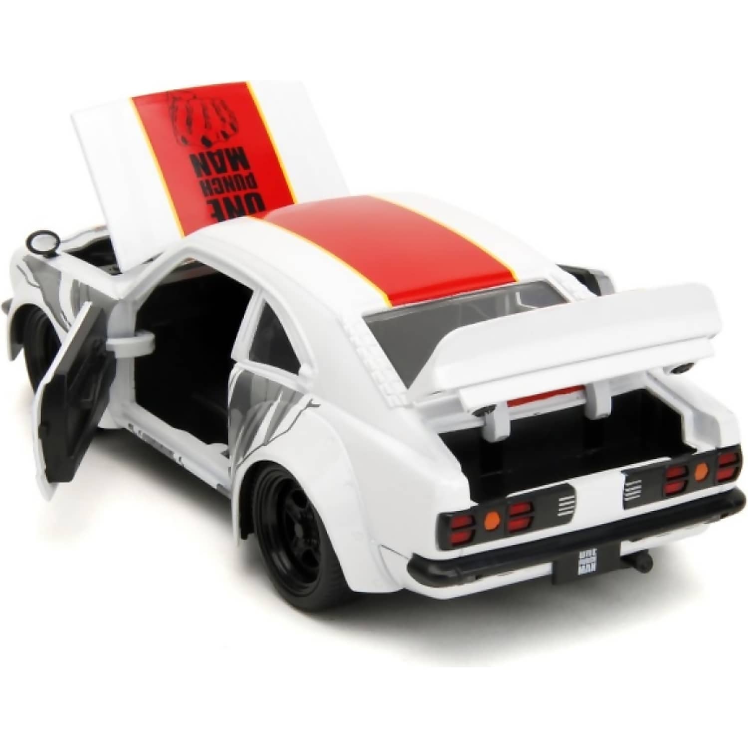 JADA TOYS - ONE PUNCH MAN 1974 MAZDA RX-3 WITH SAITAMA 1:24 SCALE DIECAST VEHICLE AND FIGURE SET
