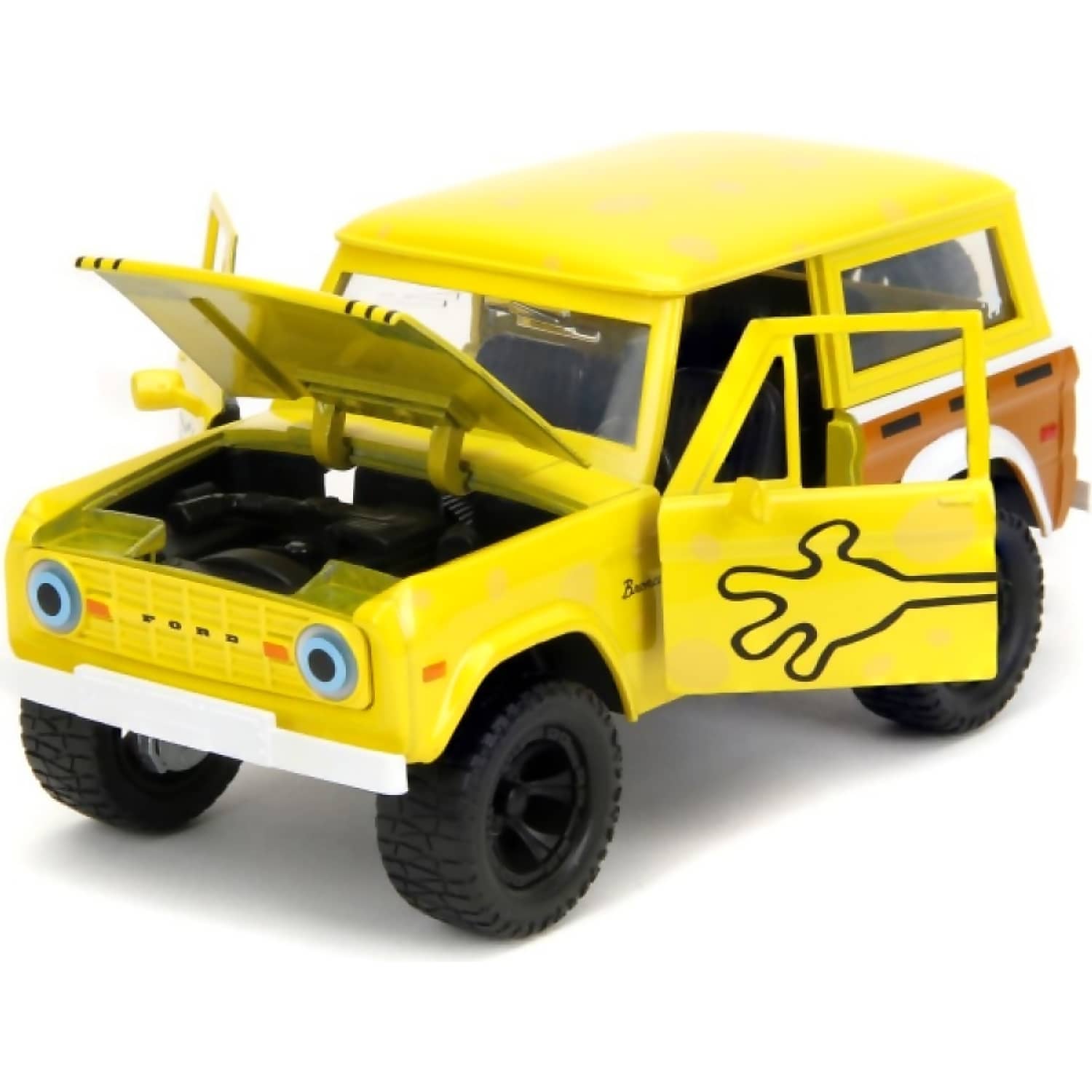 JADA TOYS - SPONGEBOB SQUAREPANTS 1972 FORD BRONCO WITH SPONGEBOB 1:24 SCALE DIECAST VEHICLE SET
