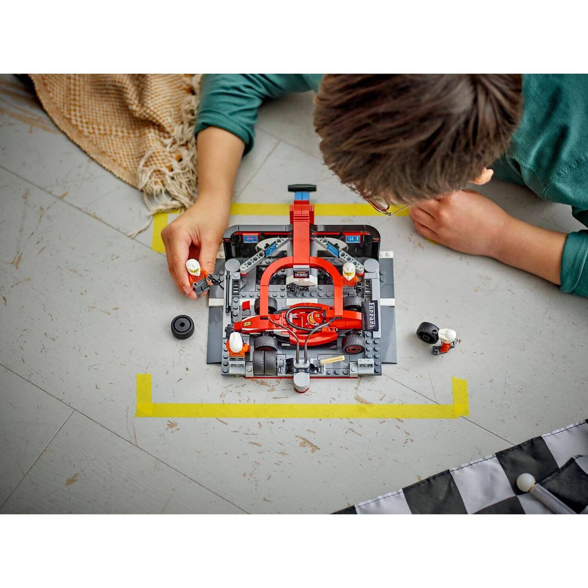 LEGO® 60443 F1 Pit Stop & Pit Crew with Ferrari Car - City