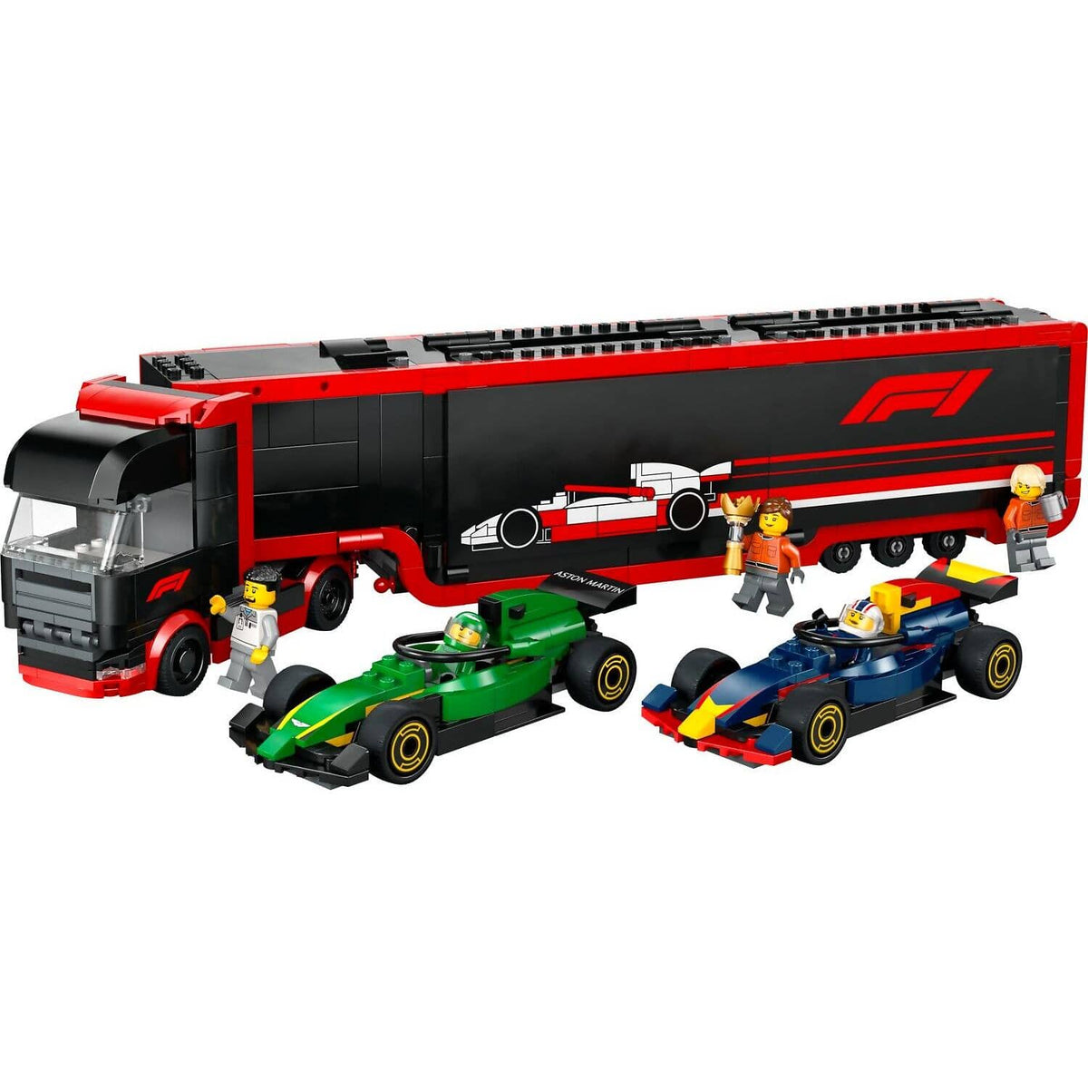 LEGO® 60445 F1 Truck with RB20 & AMR24 F1 Cars - City