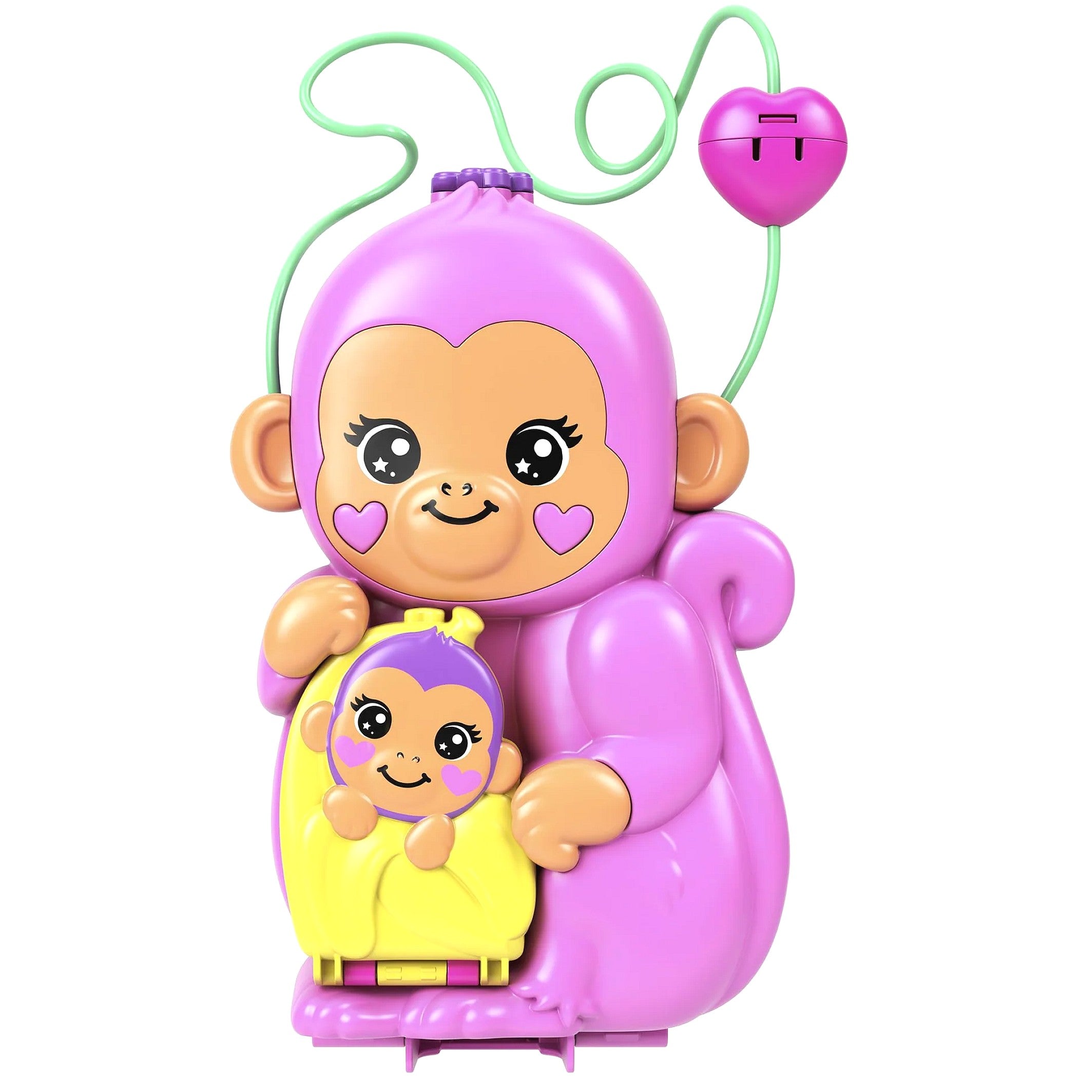 Polly Pocket - Adventures in RIO Momma Monkey & Baby Compact Set - Mattel