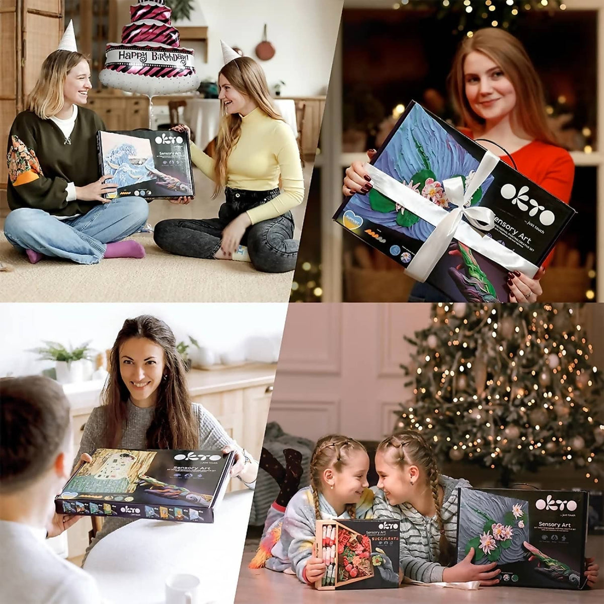 OKTO - Sensory Art - DIY 3D Painting Creative Set Starry Night 30cm x 40cm