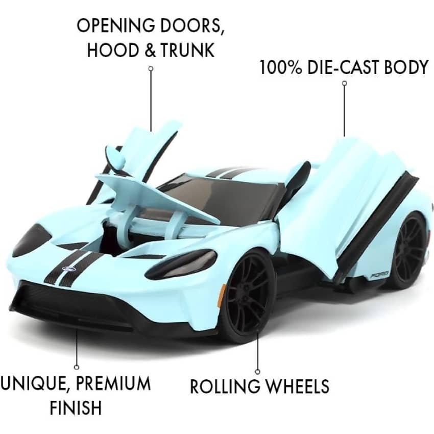 JADA TOYS - PINK SLIPS 2017 FORD GT 1:24 SCALE DIECAST VEHICLE