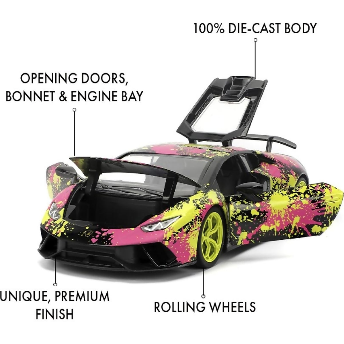 JADA TOYS - PINK SLIPS LAMBORGHINI HURACAN PERFORMANTE 1:24 SCALE DIECAST VEHICLE