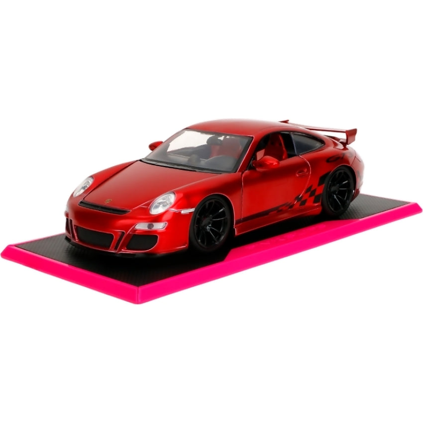 JADA TOYS - PINK SLIPS PORSCHE 911 TURBO (997) 1:24 RED SCALE DIECAST VEHICLE