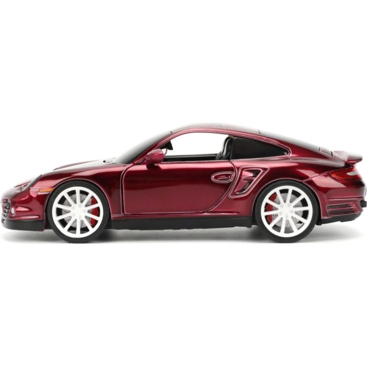 JADA TOYS - PINK SLIPS PORSCHE 911 TURBO (997) DARK METALLIC RED 1:24 SCALE DIECAST VEHICLE