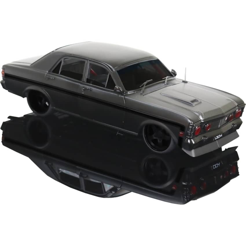 DDA COLLECTIBLES - 1:24 SCALE - 1969 CUSTOM FORD XW INFERNO BLACK - DIECAST MODEL