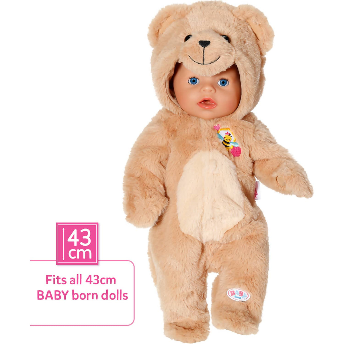 BABY born - Baby Doll Bear Suit Outfit 43cm (doll Not Included)