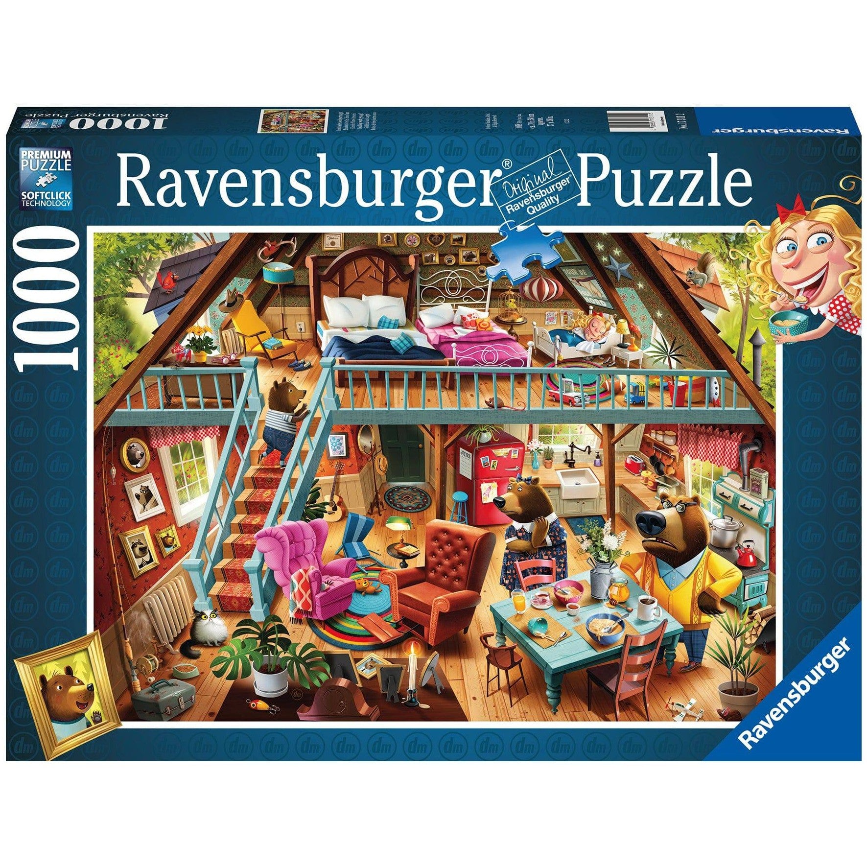 Ravensburger - Goldilocks Gets Caught Jigsaw Puzzle 1000 Pieces