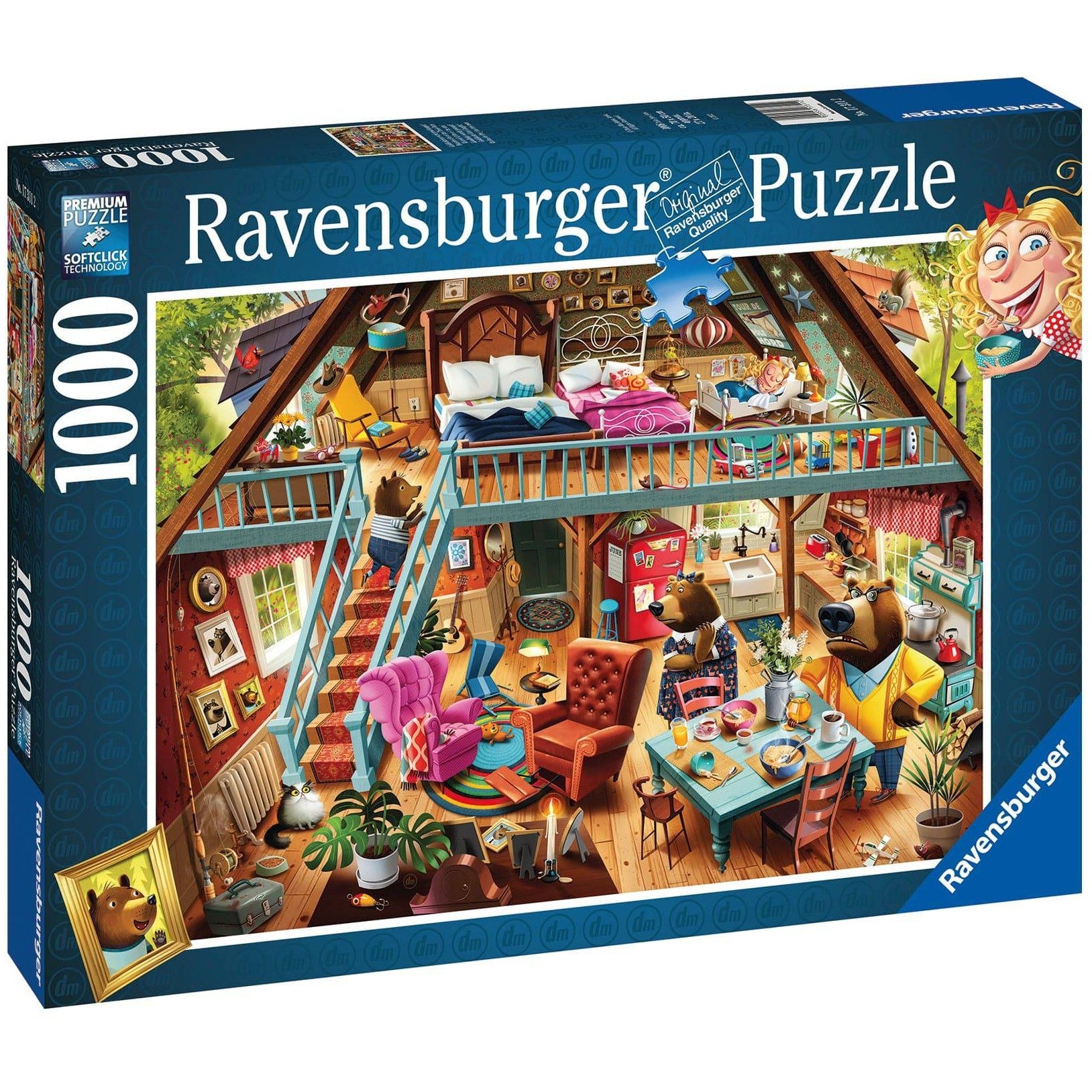 Ravensburger - Goldilocks Gets Caught Jigsaw Puzzle 1000 Pieces