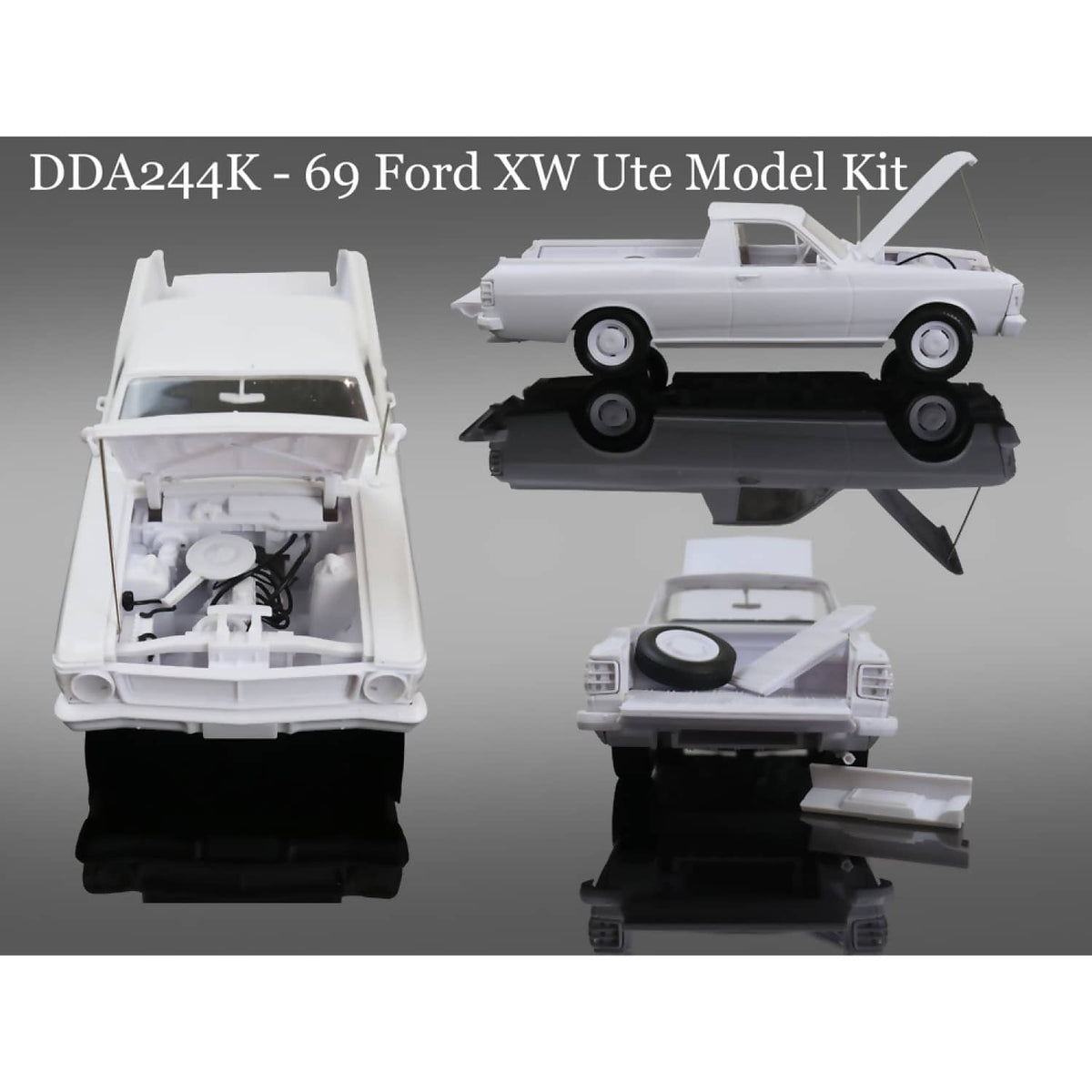 DDA COLLECTIBLES - 1:24 SCALE - XW STANDARD FORD UTE - PLASTIC DIECAST MODEL KIT