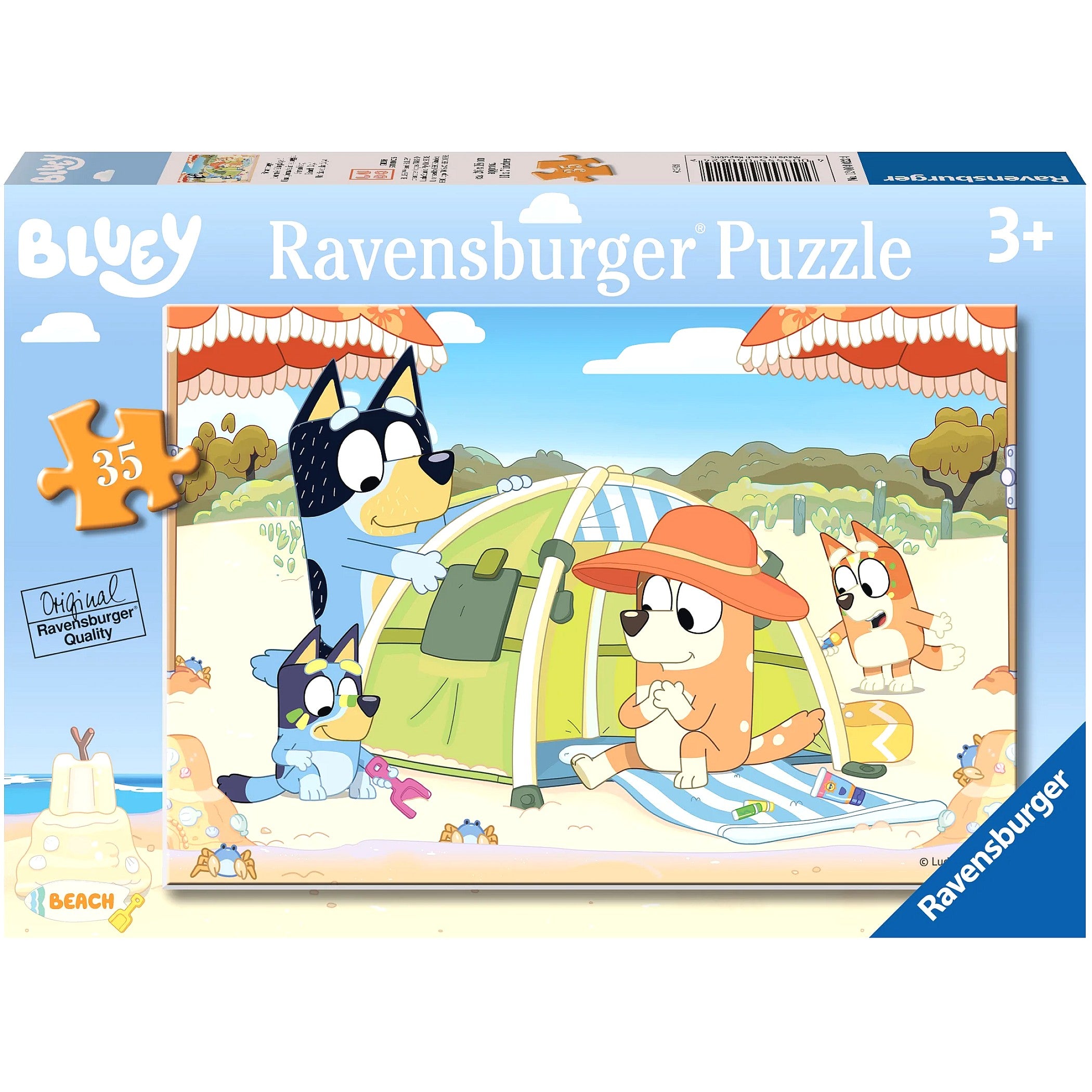 Ravensburger - Bluey Beach Day! Jigsaw Puzzle 35 Pieces