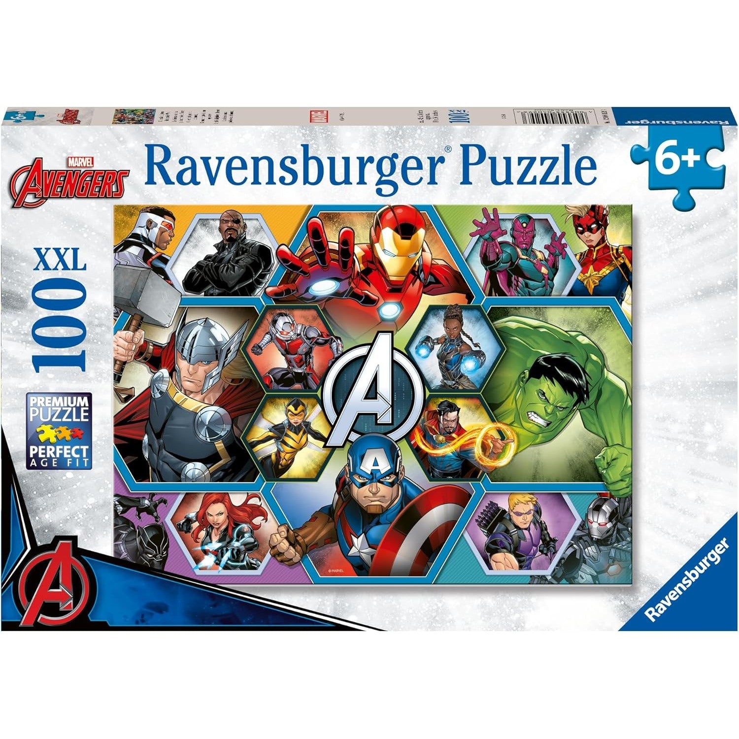 Ravensburger - Marvel The Avengers Earth's Mightiest Heroes XXL Jigsaw Puzzle 100 Pcs