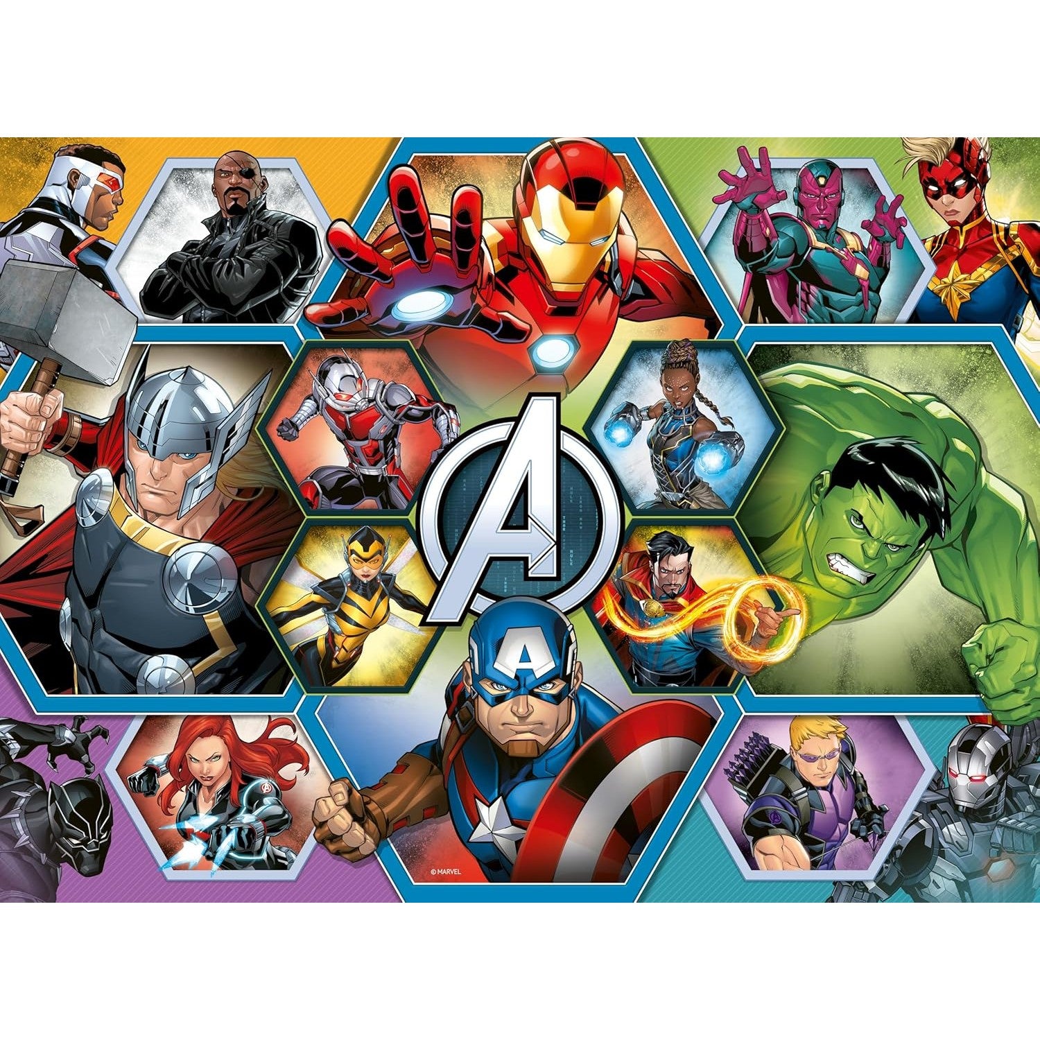 Ravensburger - Marvel The Avengers Earth's Mightiest Heroes XXL Jigsaw Puzzle 100 Pcs