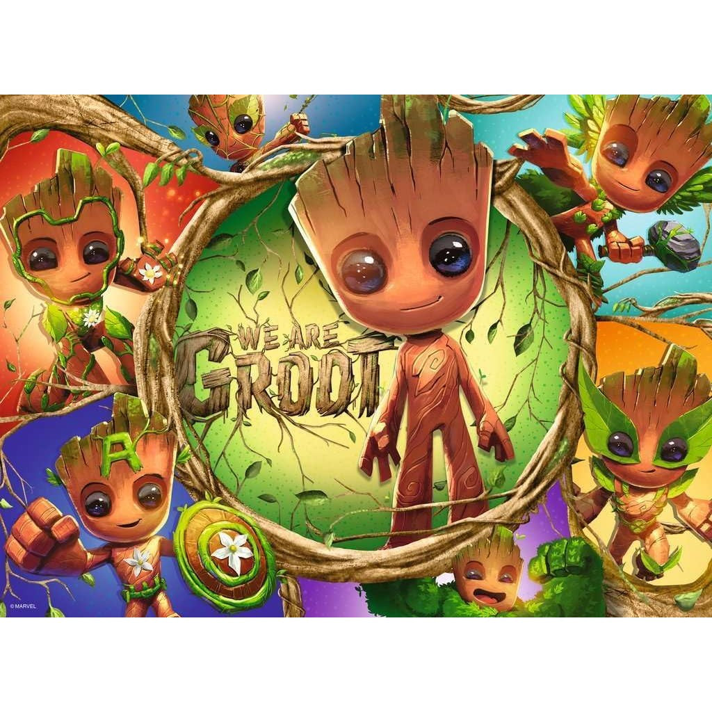 Ravensburger - Marvel Groot We are Groot XXL Jigsaw Puzzle 100 Pieces