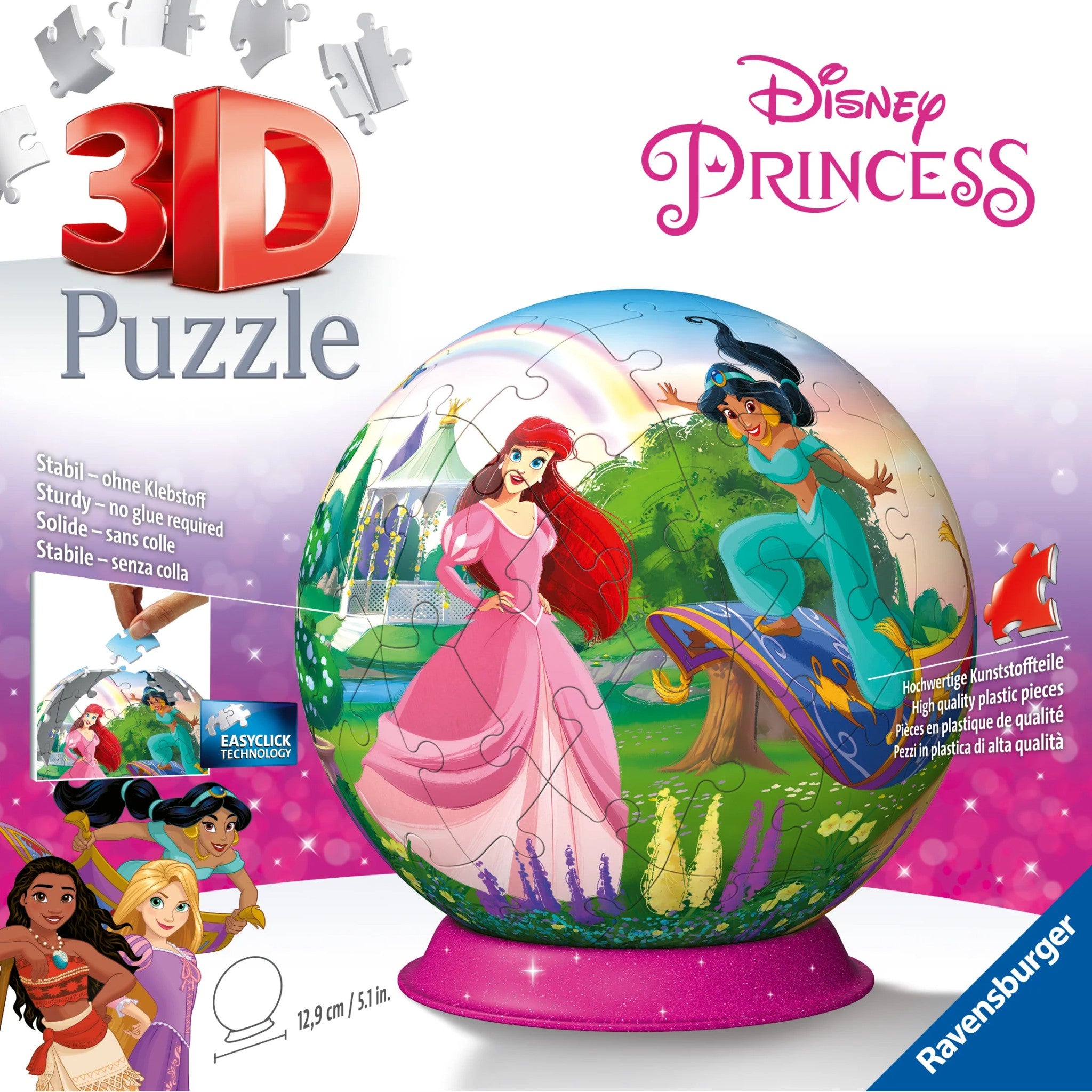 Ravensburger - 3D Puzzleball Disney Princess Jigsaw Puzzle 72 Pieces