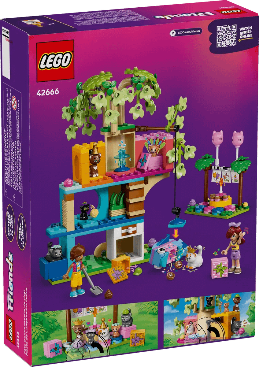 LEGO® 42666 Cat Birthday Party & Tree House - Friends