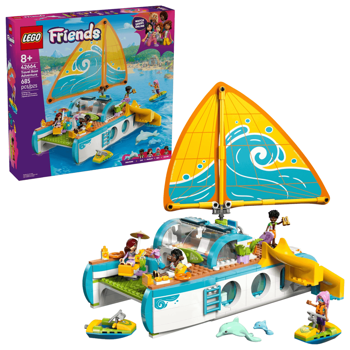 LEGO® 42664 Travel Boat Adventure - Friends