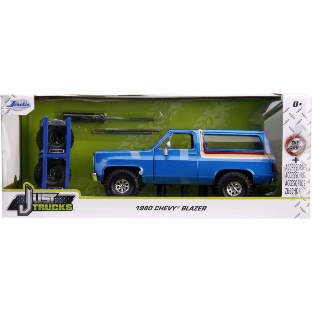 JADA TOYS - JUST TRUCKS 1980 CHEVY K5 BLAZER BLUE 1:24 SCALE DIECAST VEHICLE