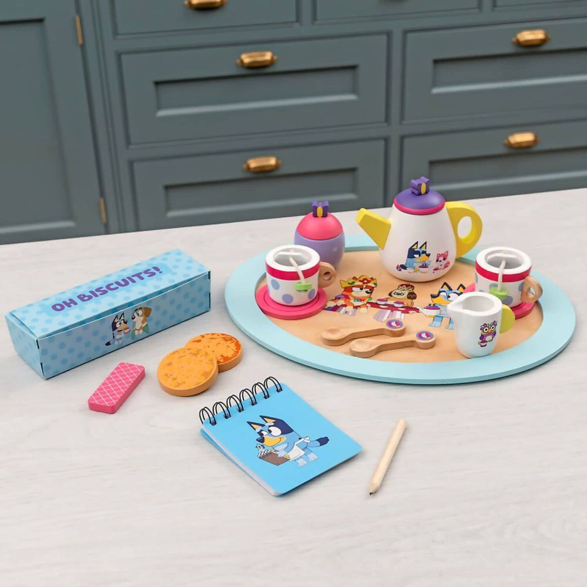 Bluey - Wooden Tea Party Set 18pc - Jasnor