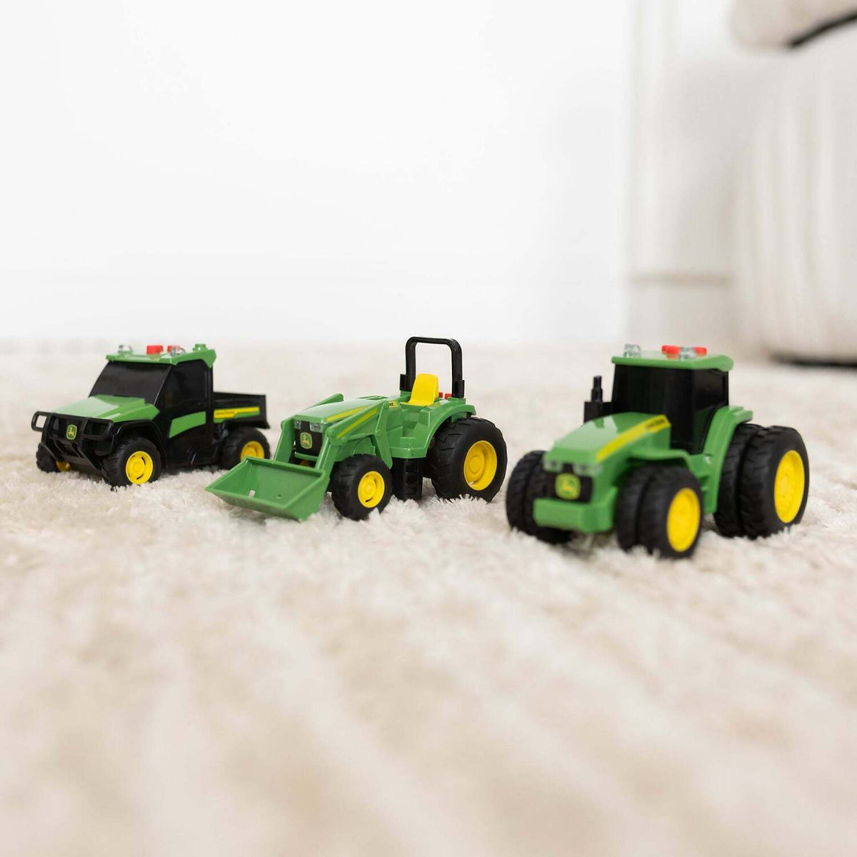 John Deere - Kids - Mini Farm Vehicles 3 Pack  with Lights & Sounds!
