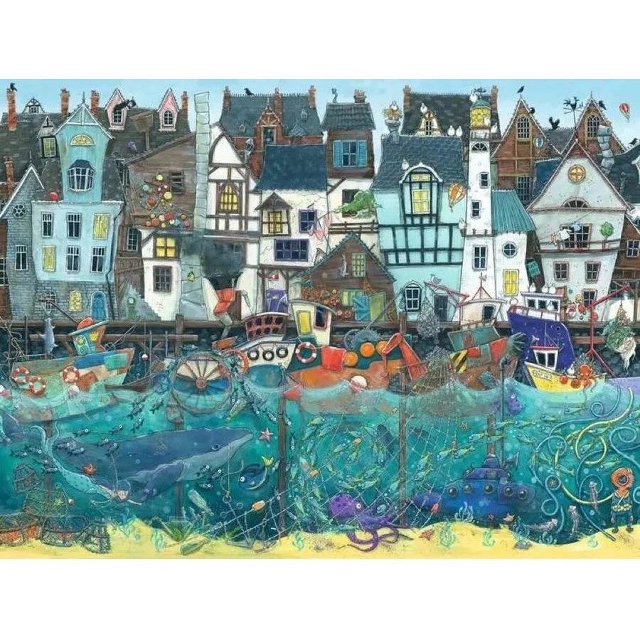Ravensburger - Harbour of Wonders: A Bustling Fantasy Port Jigsaw Puzzle 1500 Pieces