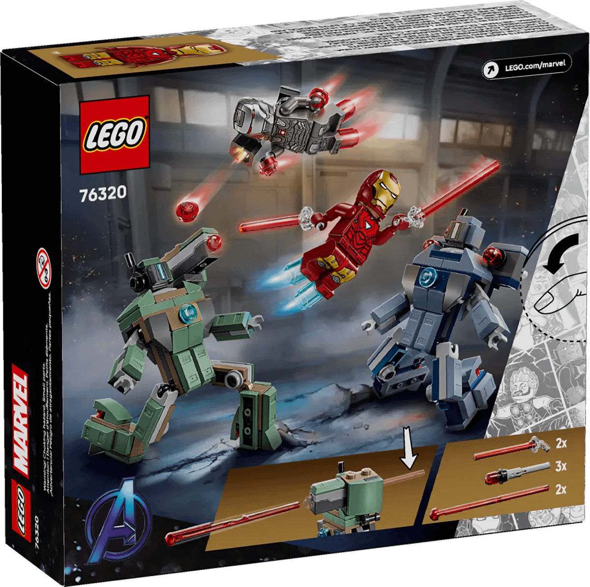 LEGO® 76320 Iron Man & War Machine vs. Hammer Drones - Marvel Super Heroes