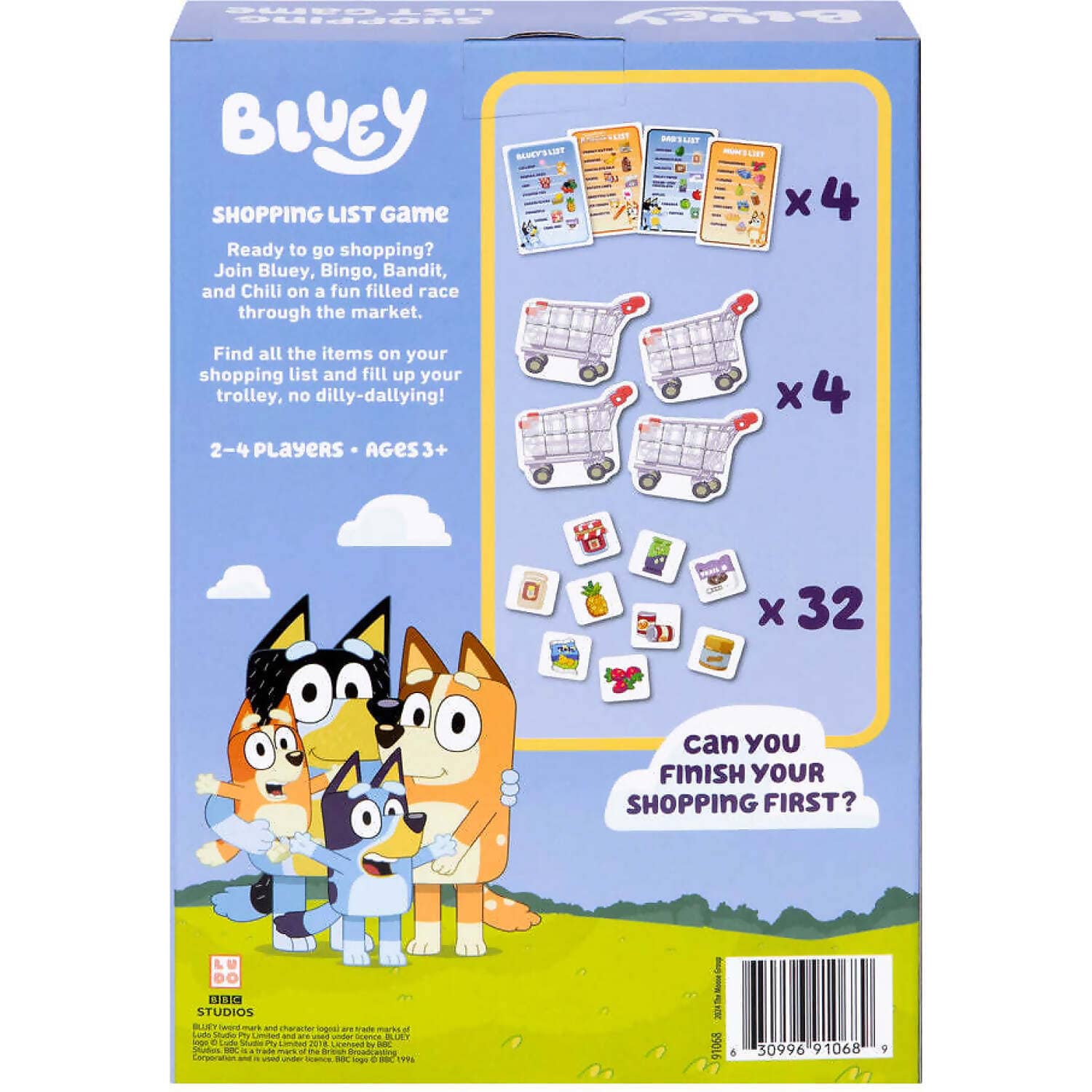 Bluey - Shopping List Game - Moose Games