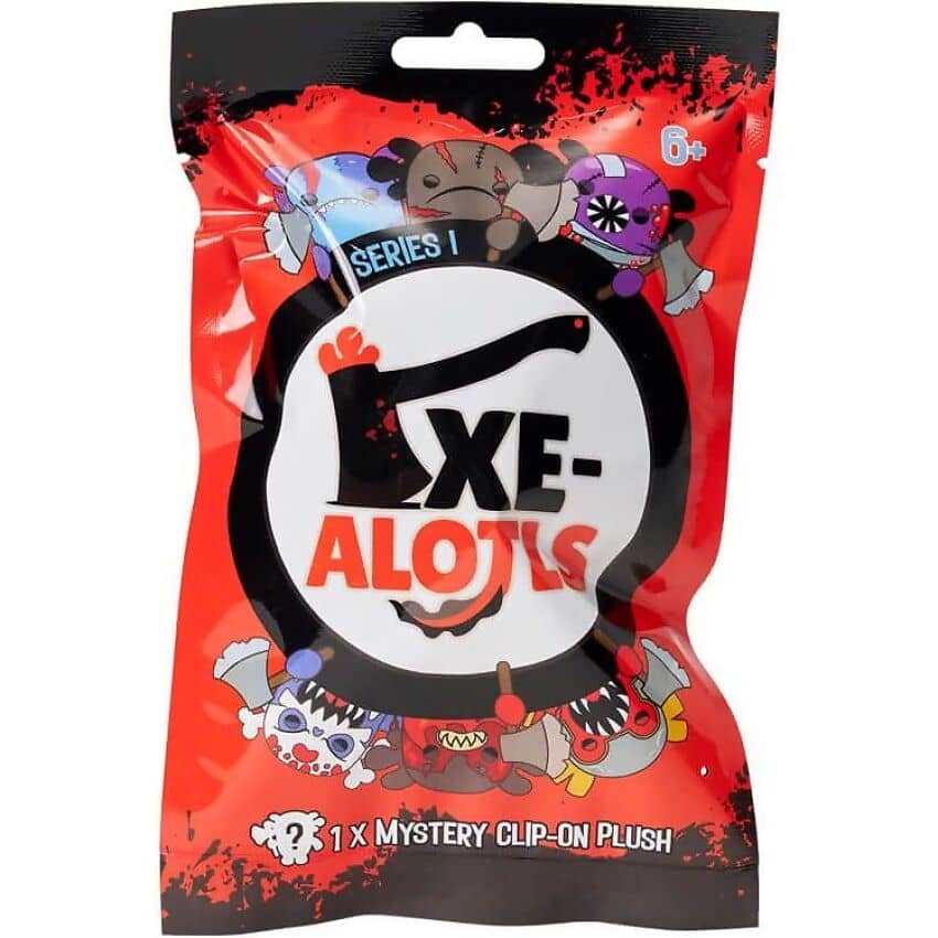 Kreepy Collectibles - Series 1 Edition Axe-Alotls Mystery Blind Bag Surprise Plush - 10cm Plush Clip-On - Jasnor