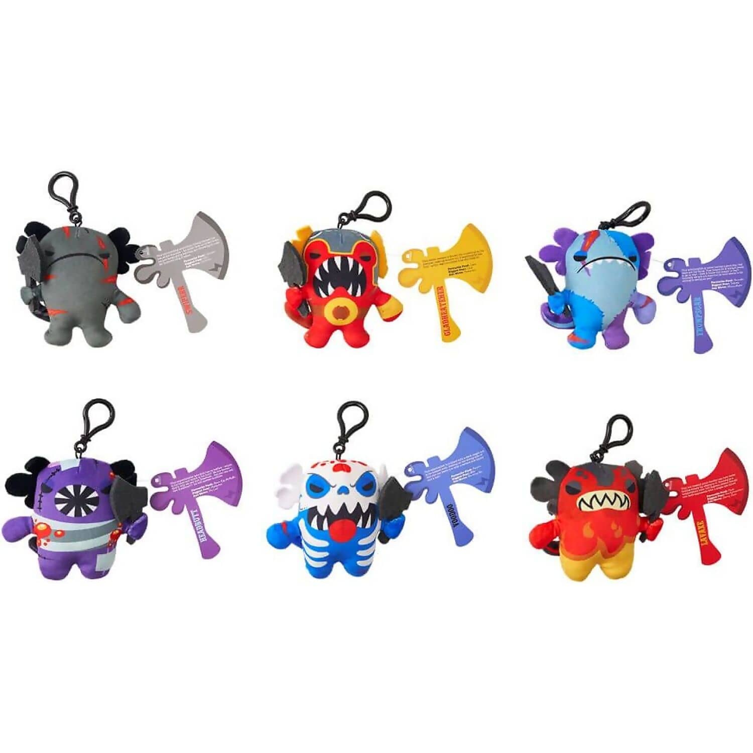 Kreepy Collectibles - Series 1 Edition Axe-Alotls Mystery Blind Bag Surprise Plush - 10cm Plush Clip-On - Jasnor