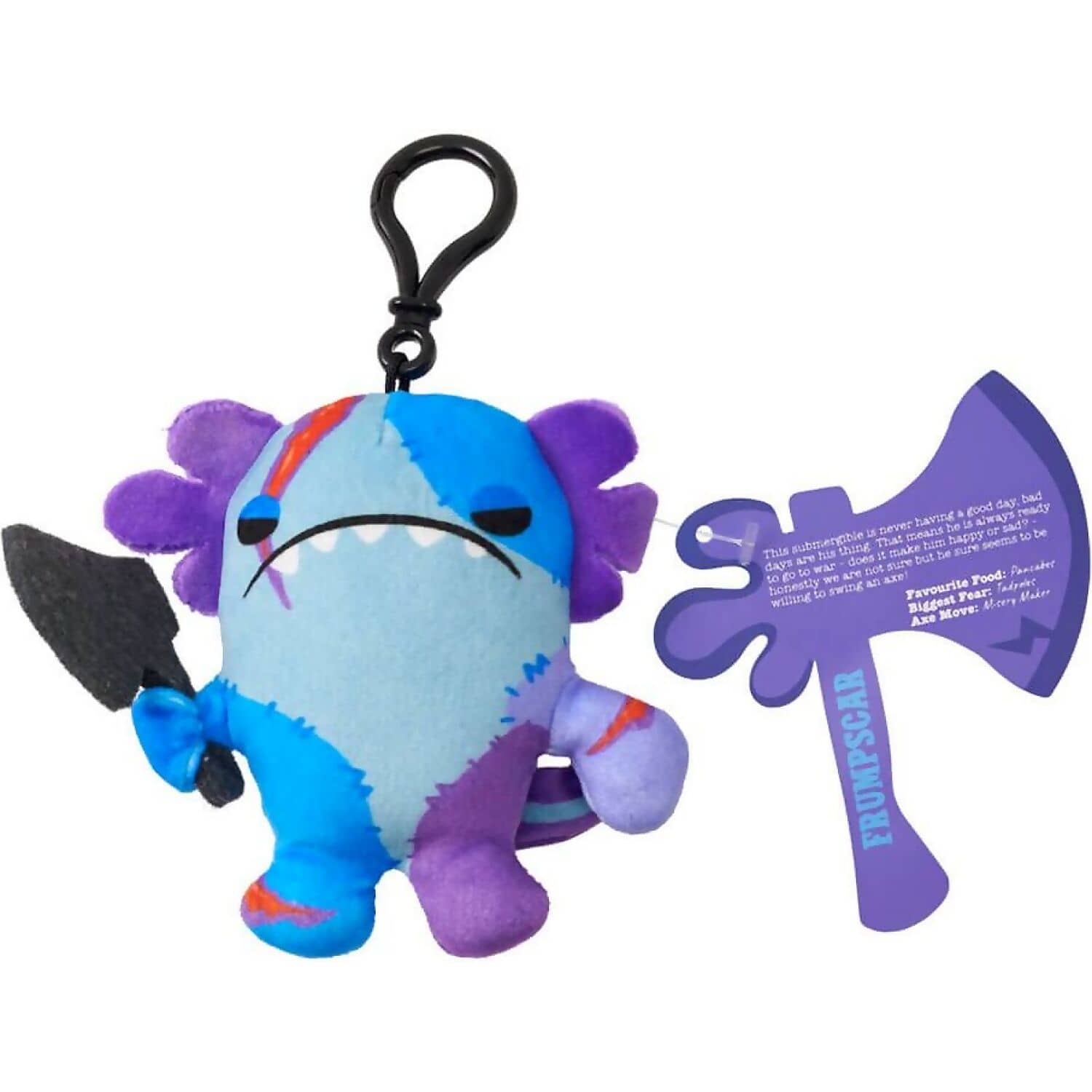 Kreepy Collectibles - Series 1 Edition Axe-Alotls Mystery Blind Bag Surprise Plush - 10cm Plush Clip-On - Jasnor