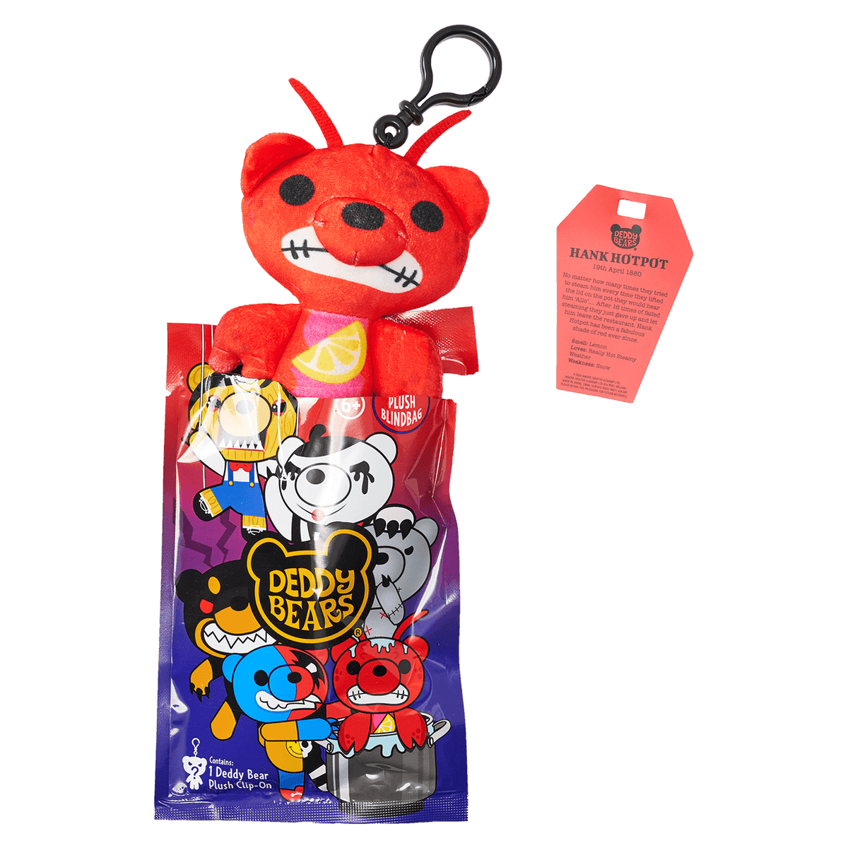 Deddy Bears - Series 4 Edition Mystery Blind Bag - 12cm Plush Clip-On - Jasnor