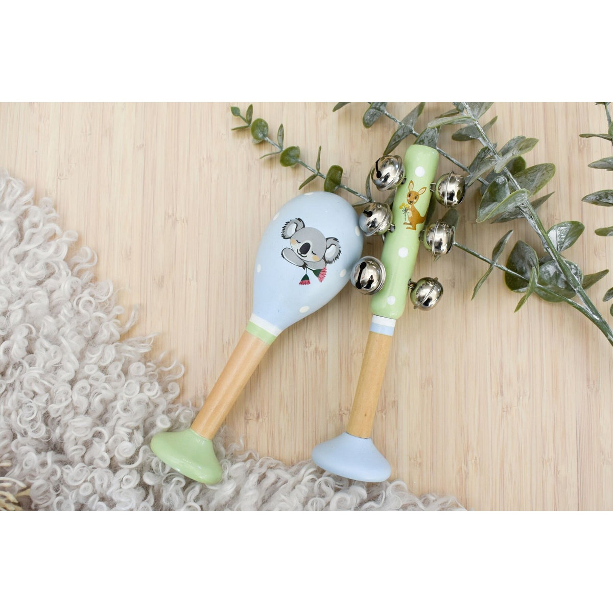 Koala Dream - Bush Buddies Australian Animals Maraca & Bell Stick Set