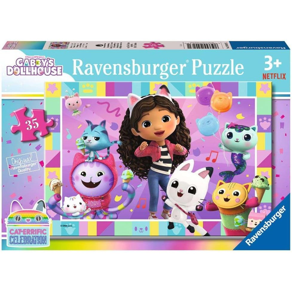 Ravensburger - Gabbys Dollhouse Let's Celebrate! Jigsaw Puzzle 35 Pieces