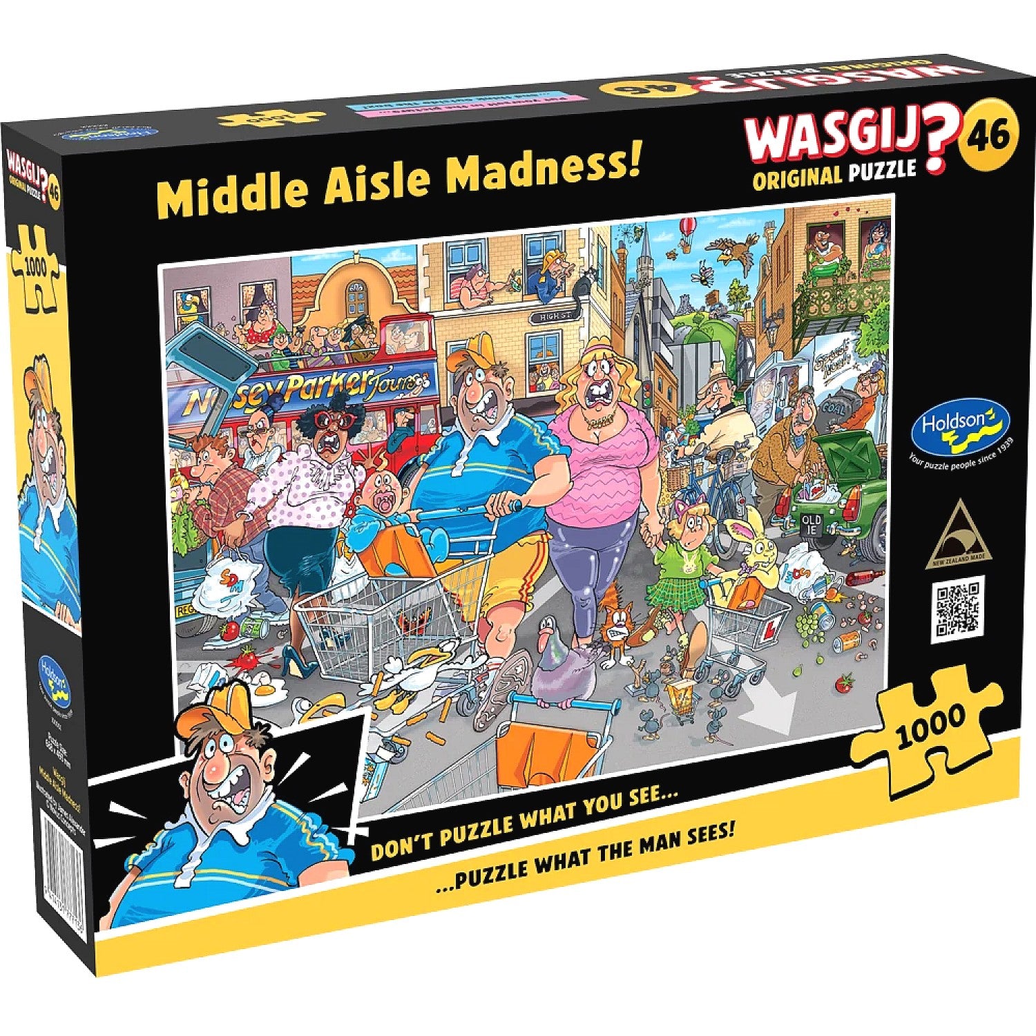 WASGIJ? - Original 46 Middle Aisle Madness! Holdson Jigsaw Puzzle 1000 Pieces