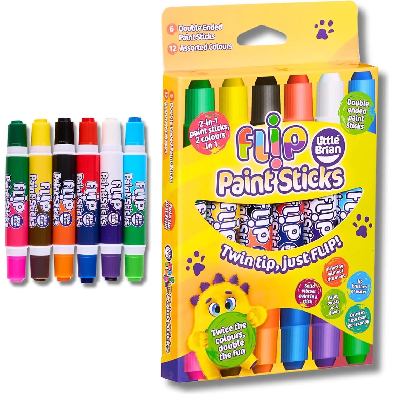 Little Brian - Flip Paint Sticks Twin Tip Just Flip 6 Pack