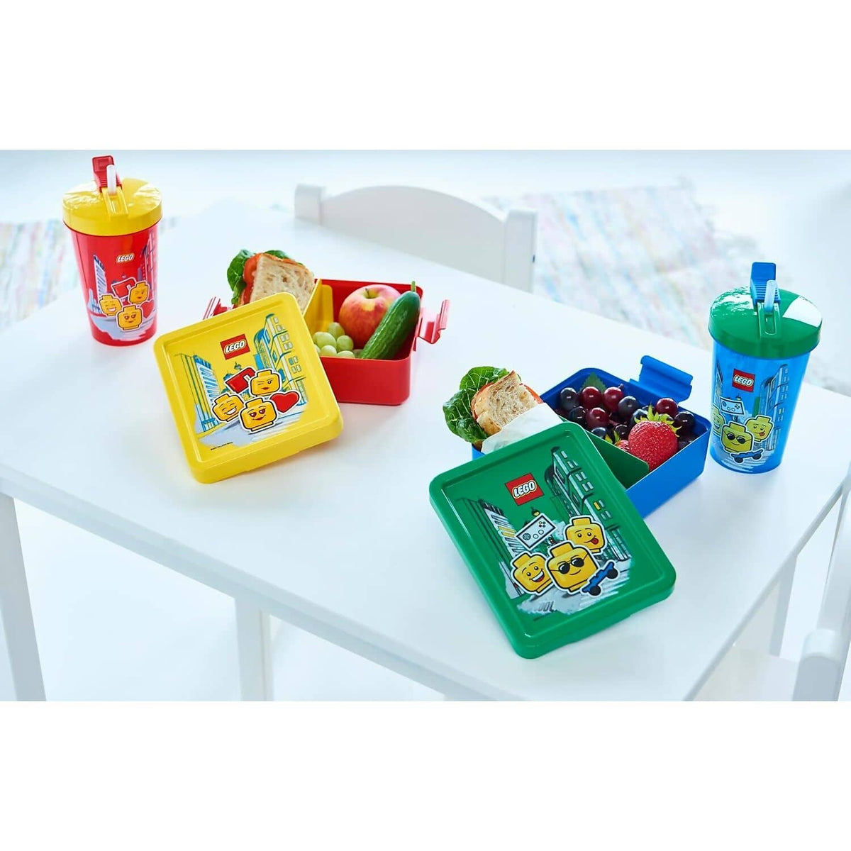 LEGO® Minifigure Lunch Set Iconic Green/Blue - Room Copenhagen