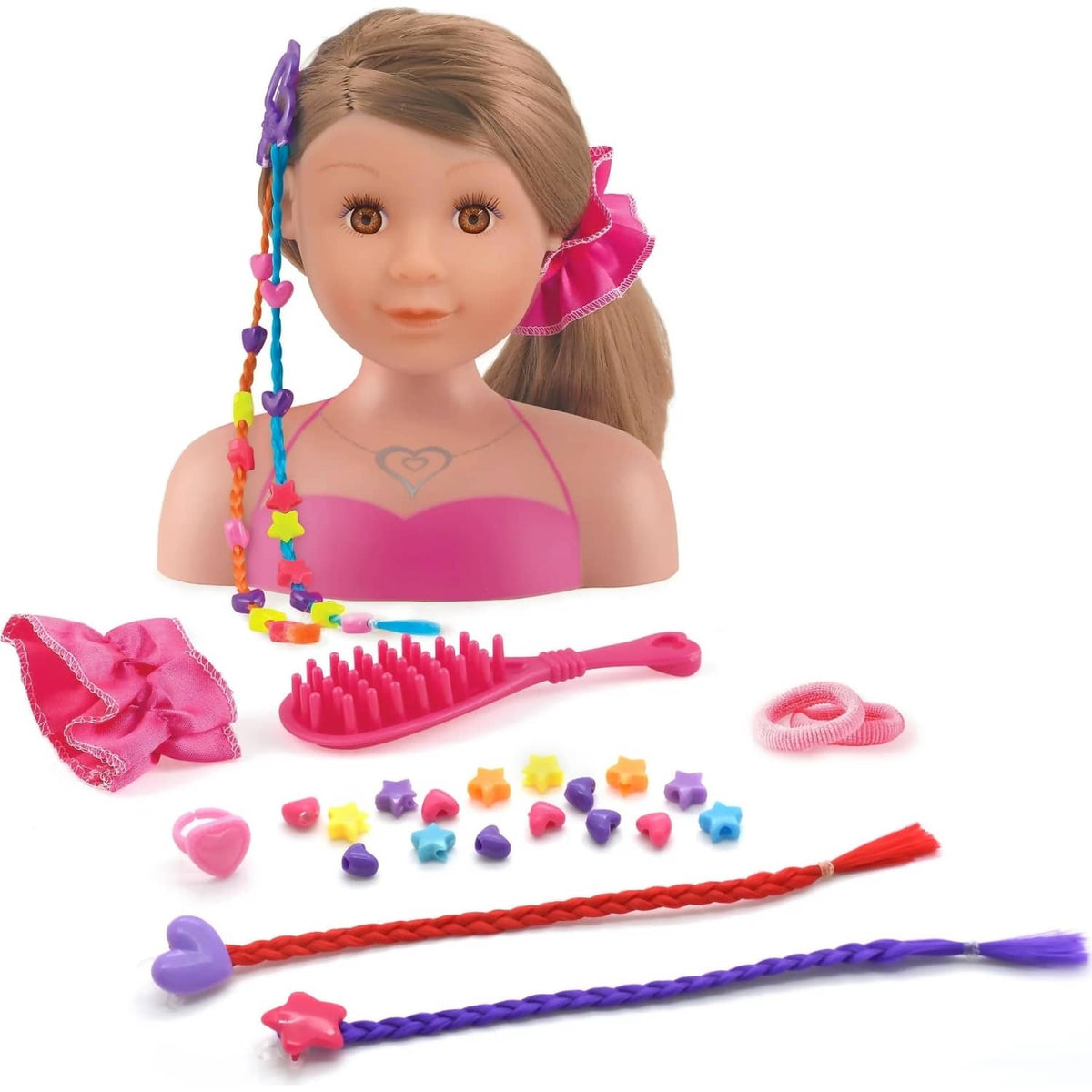 DollsWorld - Ashley Styling Head Playset & Accessories Brunette Hair